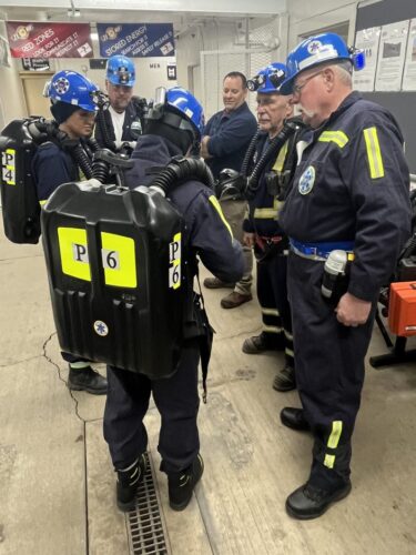 Harvey Mine hosts mock rescue drill